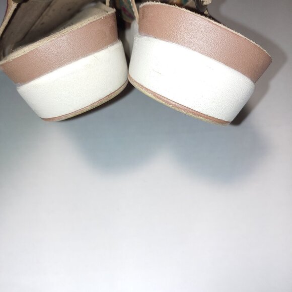 L'Artiste by Spring Step Erice Slingback Sandals Size 10.5/11 Tan Blue - Picture 6 of 9